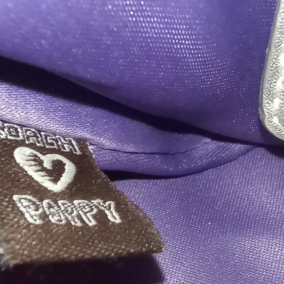 Coach Poppy Signature C Monogram Satchel Handbag Grey/Silver - Picture 10 of 16